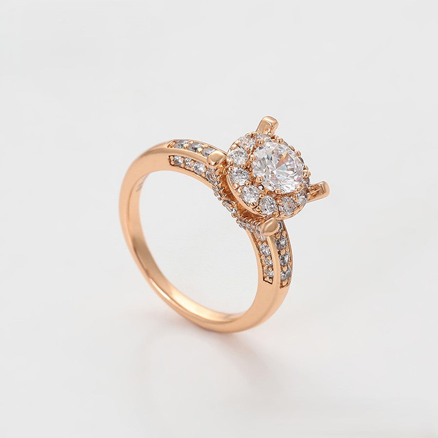 Bague Halo royal