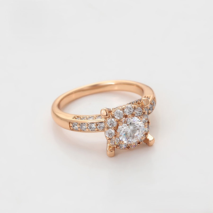 Bague Halo royal