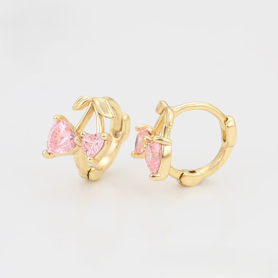 Créoles Cerises de Lumière